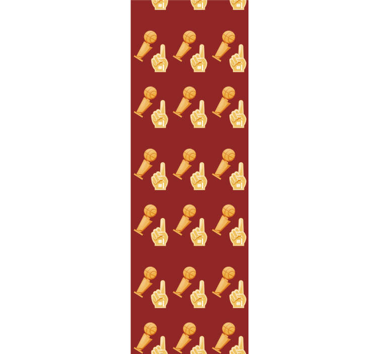 Blind teens basketball game pattern - TenStickers