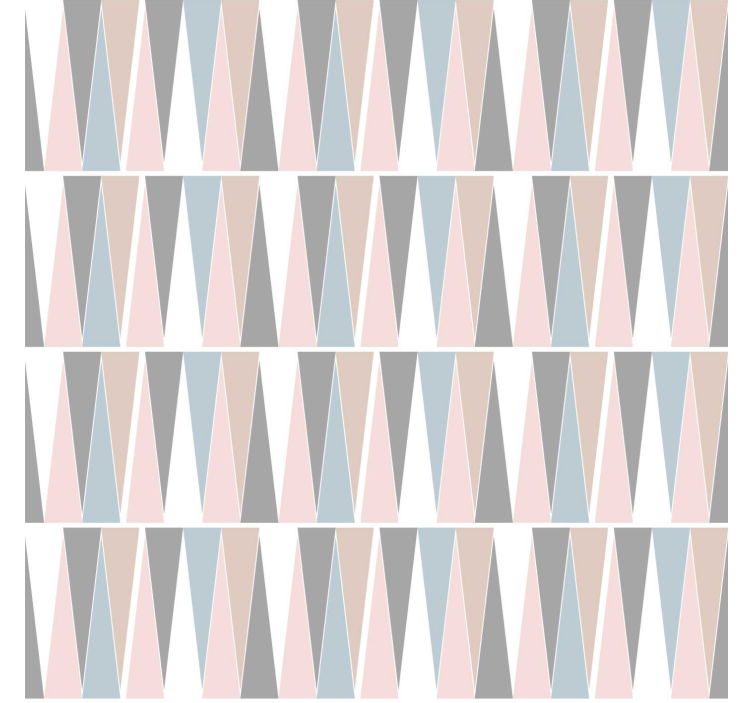 Modern blind scandinavian triangles design - TenStickers
