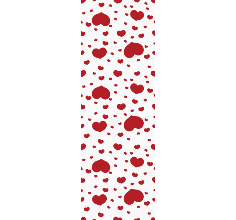 Modern blind patterned with little and big hearts - TenStickers