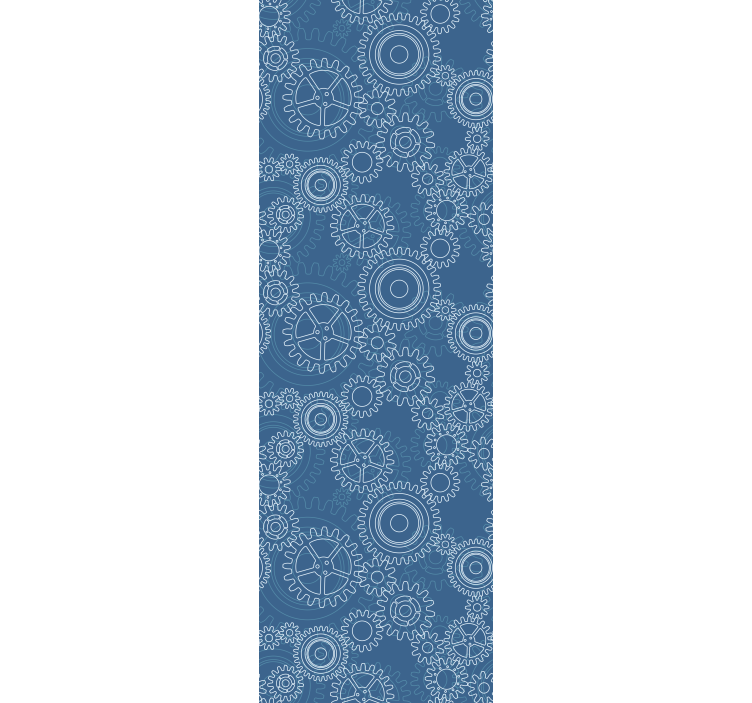 Modern blind with 3d mechanical chains design - TenStickers