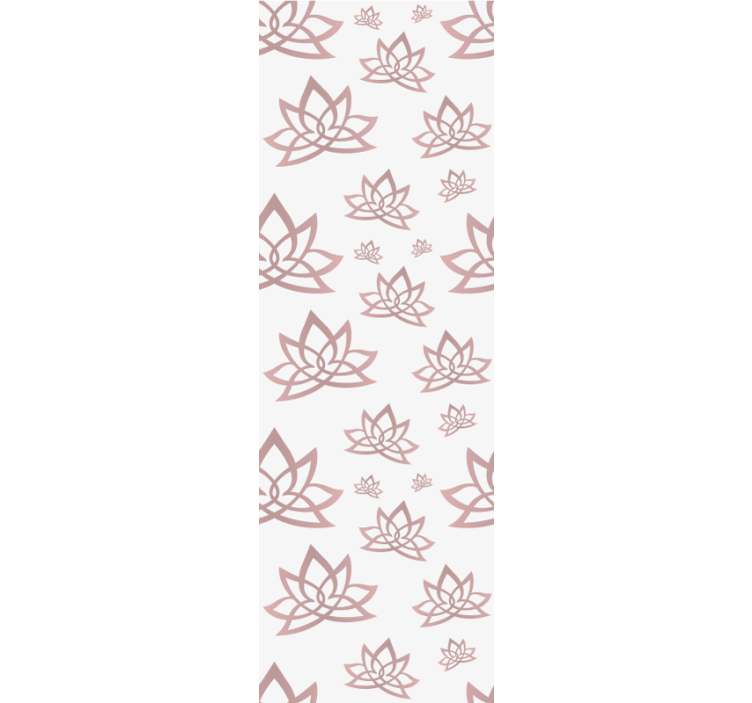 Modern blind minimalist lotus flower design - TenStickers