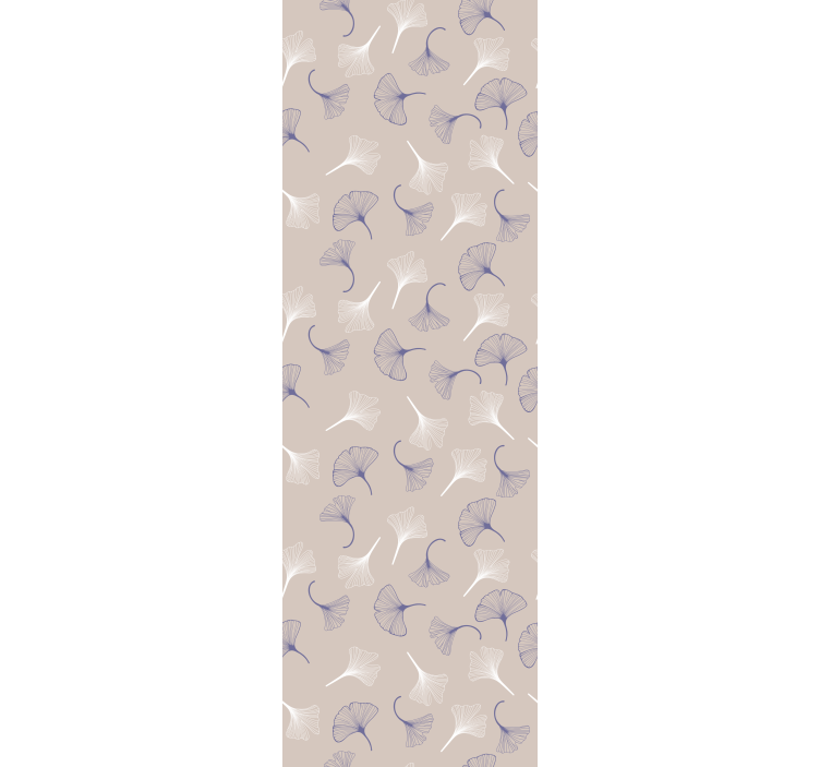 Modern blind ginkgo leaves cream - TenStickers