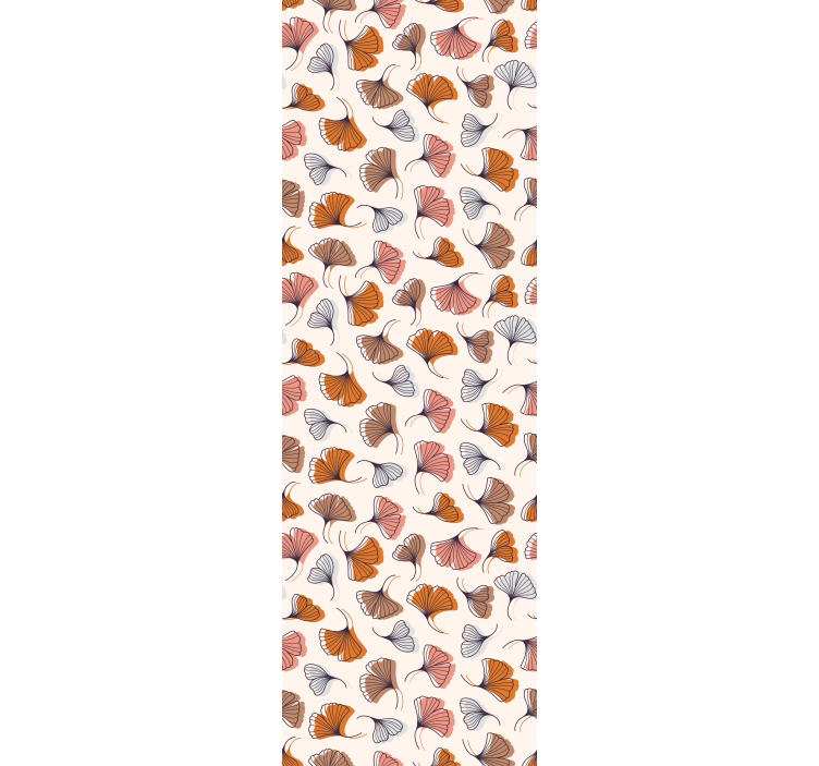 Modern blind ginkgo leaves sketch design - TenStickers