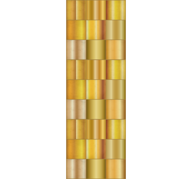 Modern blind in gold yellow blocks - TenStickers