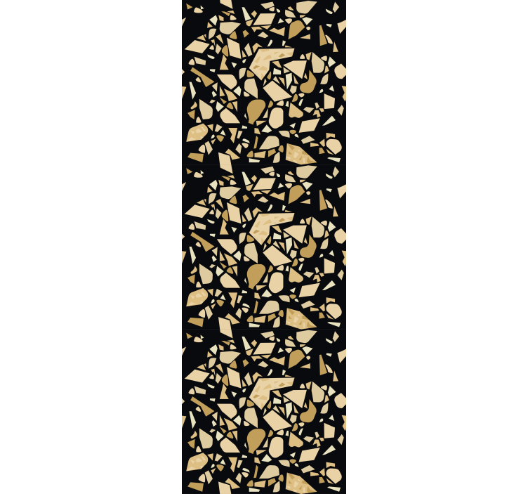 Modern blind terrazzo style black gold - TenStickers