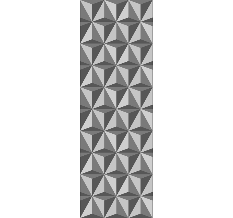 Modern blind with dark triangle tiles design - TenStickers