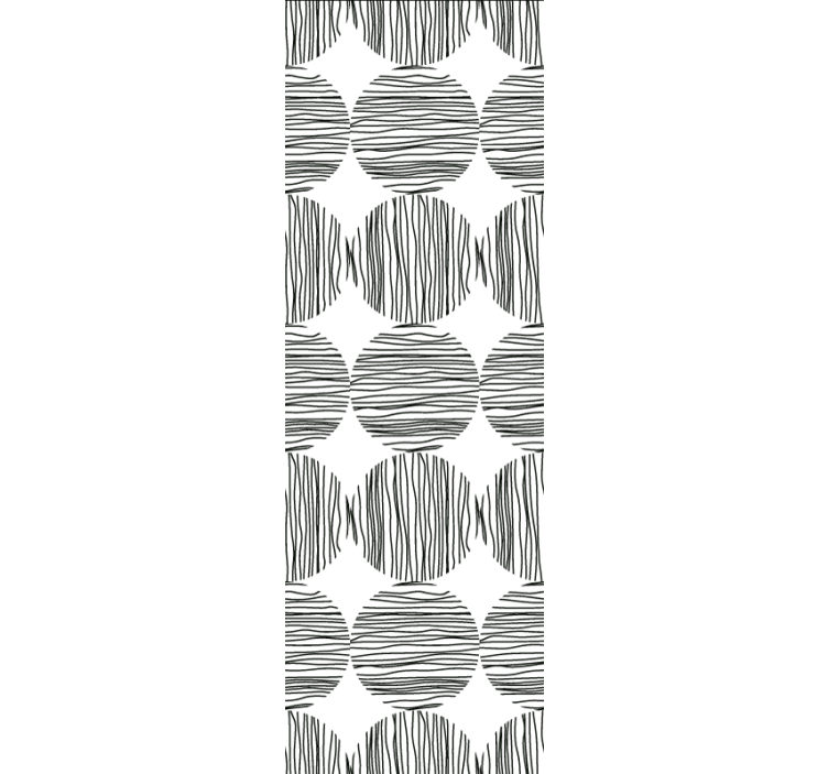 Modern blind circles with stripes inside - TenStickers