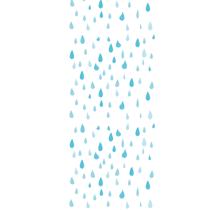 Modern blind in blue watercolor drops - TenStickers