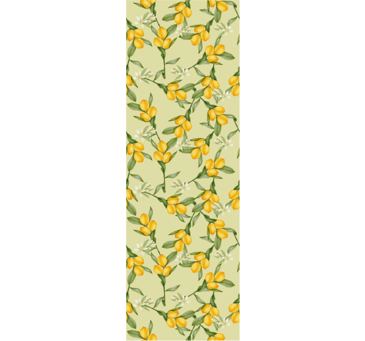 Modern blind with tropical summer lemons pattern - TenStickers