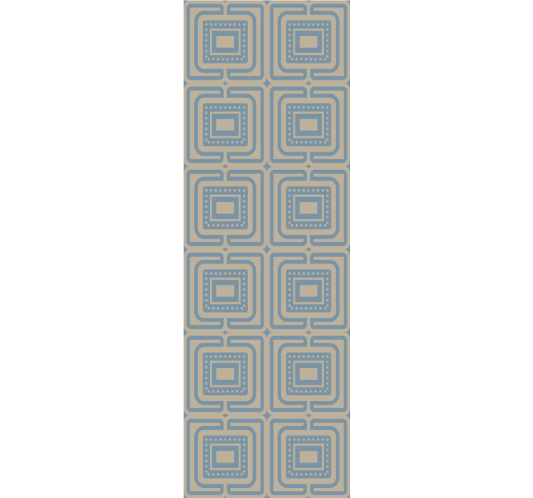 Modern blind with bronze and dark blue squares - TenStickers