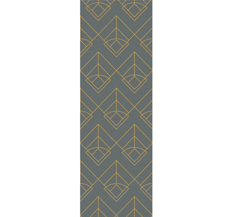 Modern blind with diagonal gold lines on dark grey - TenStickers
