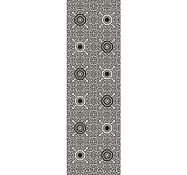 Modern blind octagon and lines design - TenStickers