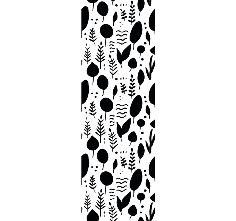 Modern blind with black and white nature images - TenStickers