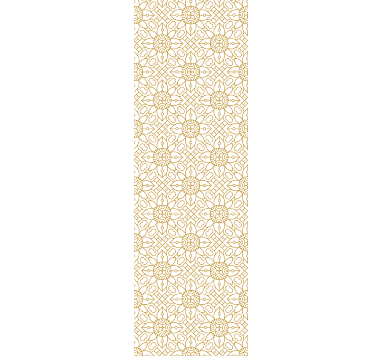 Modern blind with a white floral pattern - TenStickers