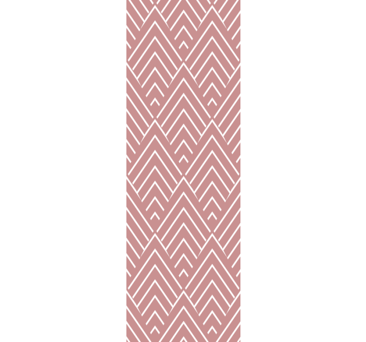 Modern blind with red parallelograms and hexagons - TenStickers