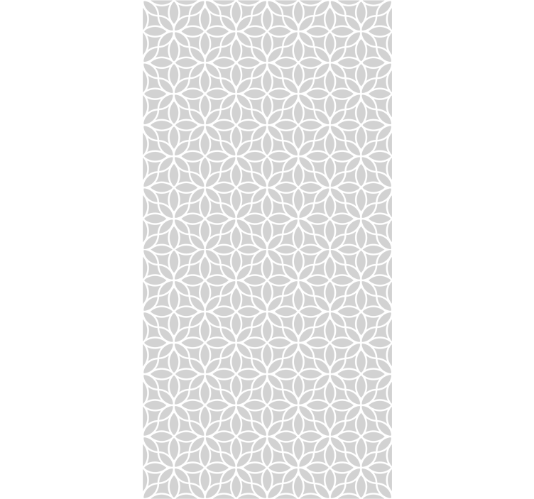 Modern blind in gray and white geometric design - TenStickers
