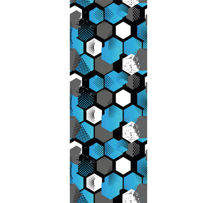 Modern blind abstract gradient football design - TenStickers