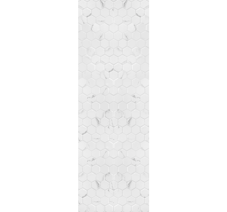 Modern blind elegant grey hexagon tiles - TenStickers