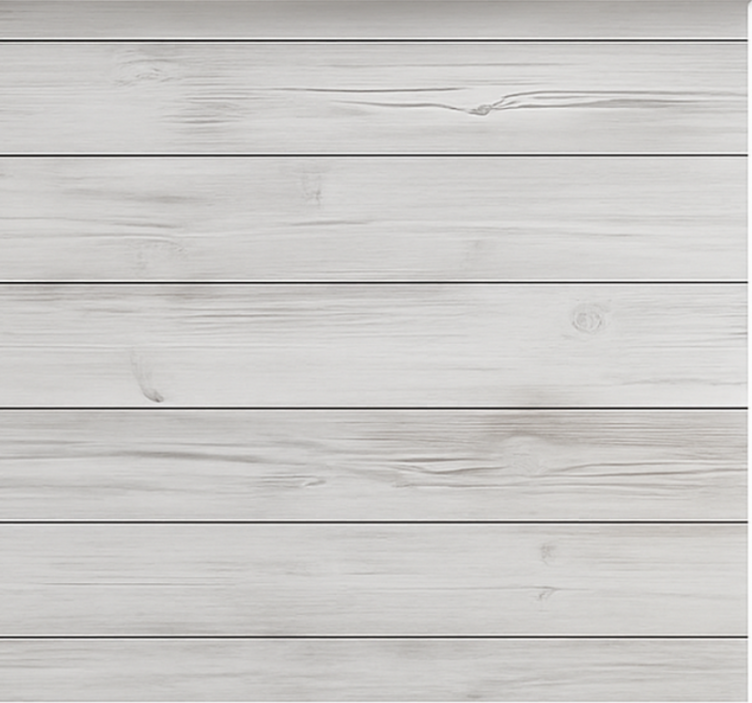 Pattern roller blind horizontal white-washed timber - TenStickers