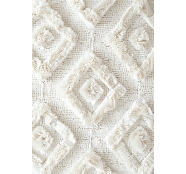 White window blind with diamond pattern design - TenStickers