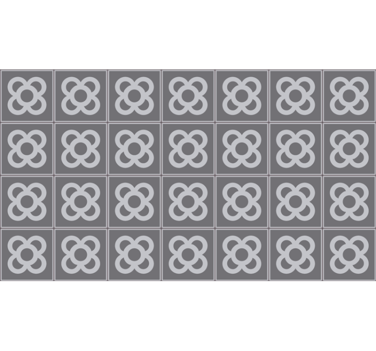 Blind grey barcelona tile pattern - TenStickers