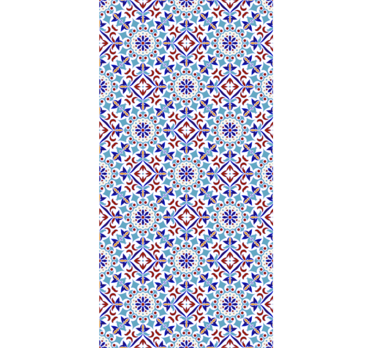 Blind blue ceramic pattern - TenStickers