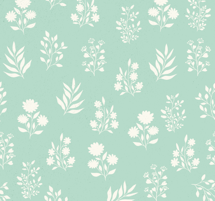 Blind blue small floral pattern - TenStickers