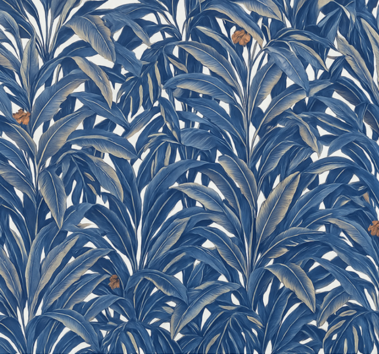 Blind blue lush indigo jungle - TenStickers