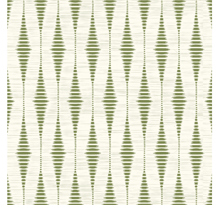 Modern blind moss green rabaul ikat design - TenStickers