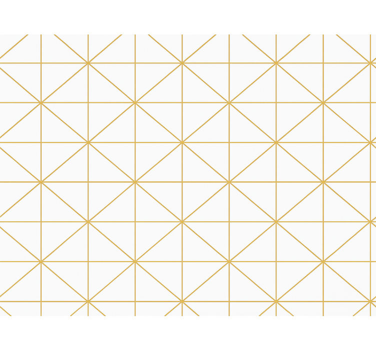 Modern blind in gold geometric design - TenStickers