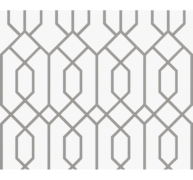 Modern blind in grey geometric pattern - TenStickers