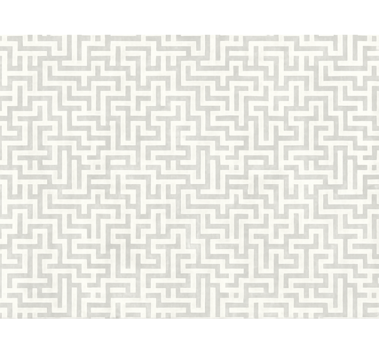 Modern blind silver labyrinth pattern - TenStickers