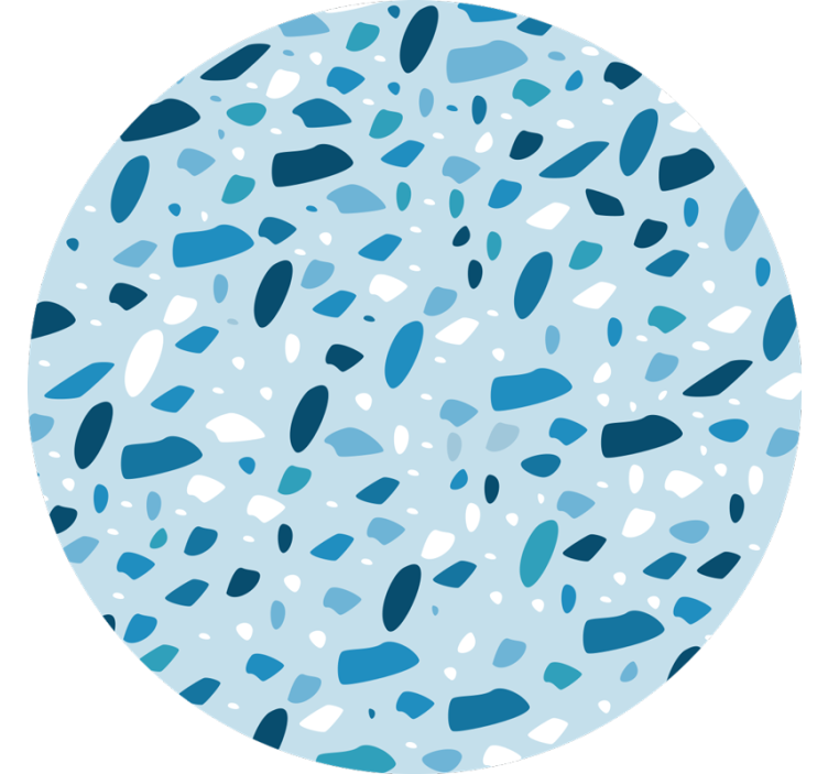 Blind blue terrazzo texture - TenStickers