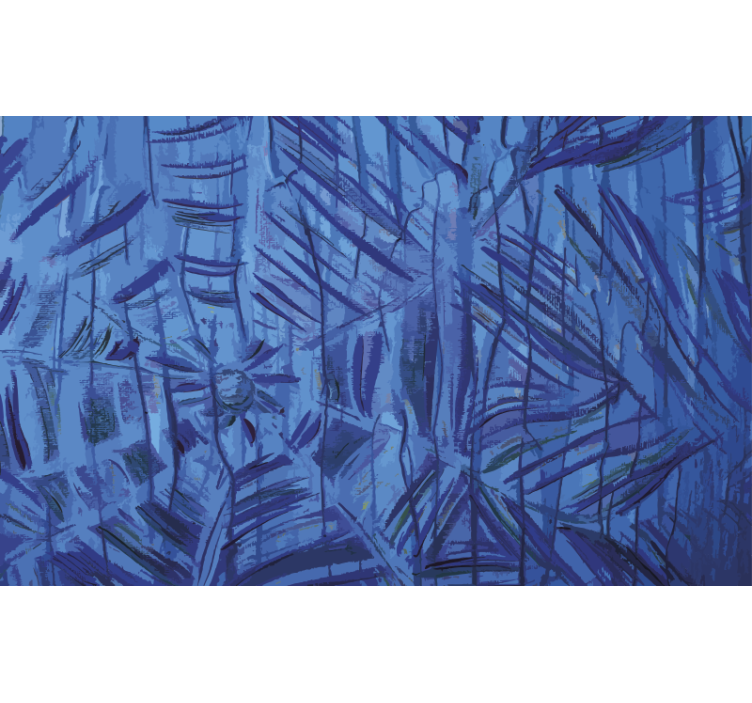 Blind blue blue ink spider web - TenStickers