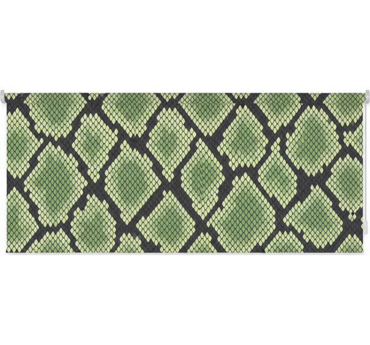 Blind green abstract snakeskin - TenStickers
