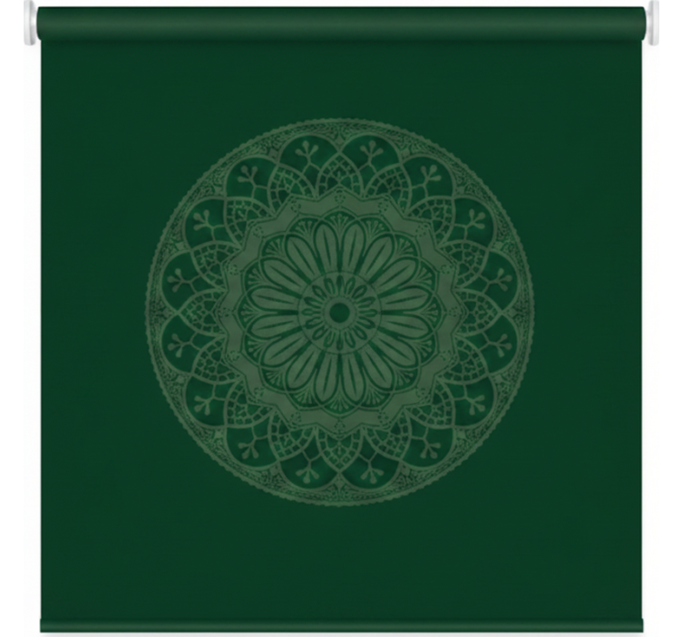 Blind green mandala design - TenStickers