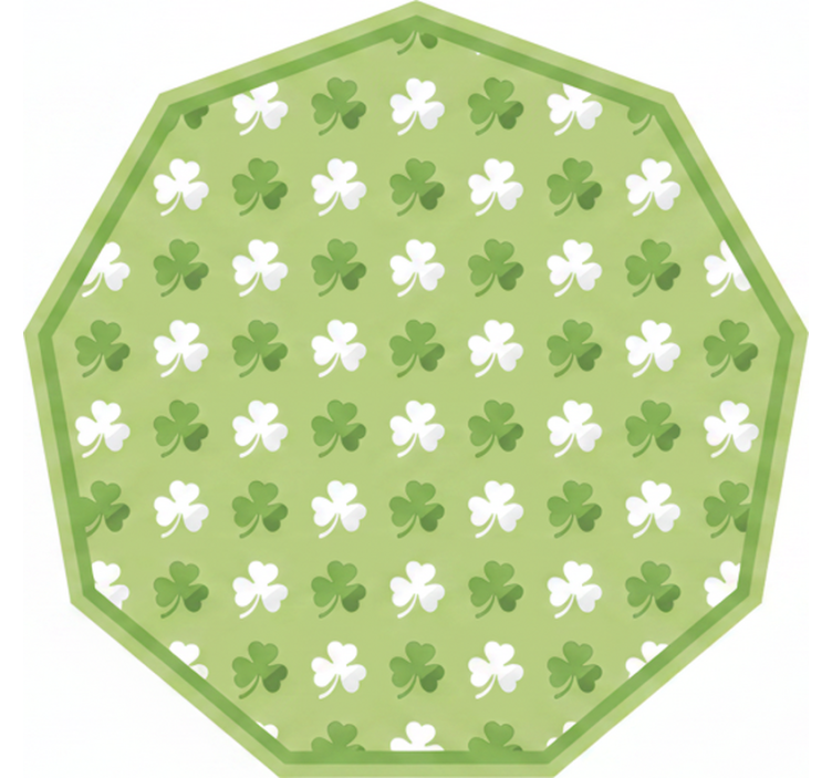 Blind green shamrock stripe pattern - TenStickers