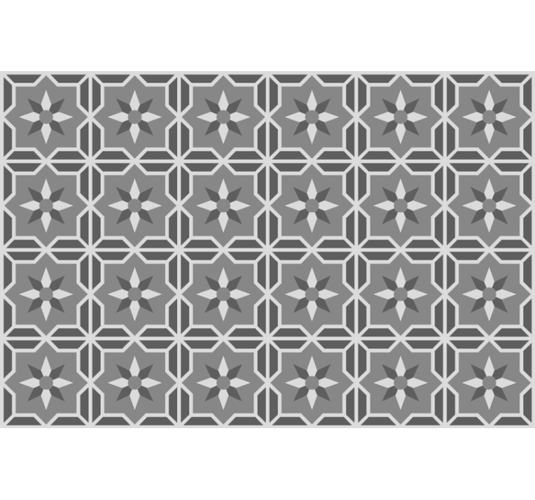 Blind grey geometric design on soft grey background - TenStickers