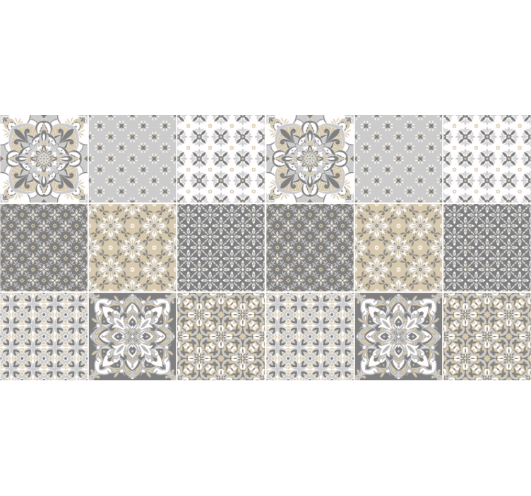 Blind beige moroccan tile effect - TenStickers