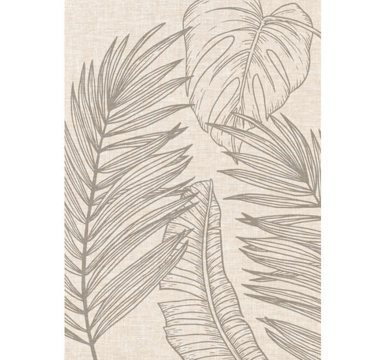 Blind beige tropical weave effect - TenStickers