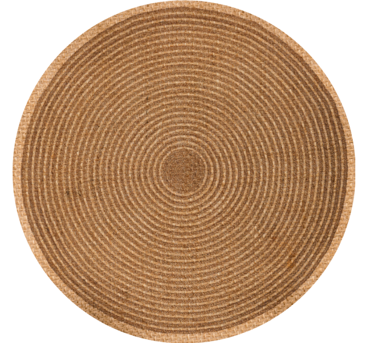 Blind beige circular jute texture - TenStickers