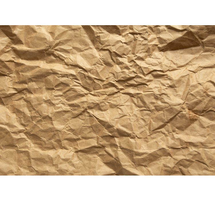 Blind beige wrinkled brown paper - TenStickers