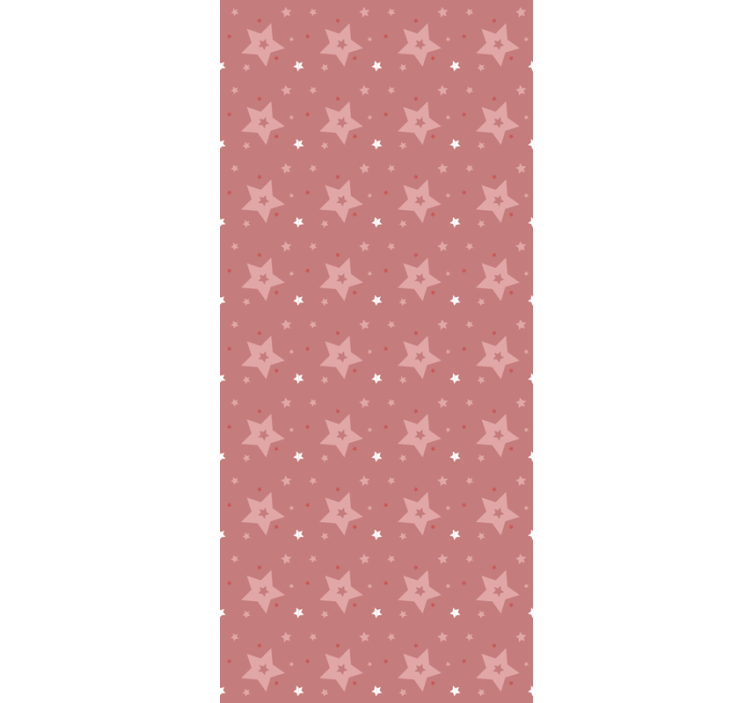 White and pink stars Nordic blind - TenStickers