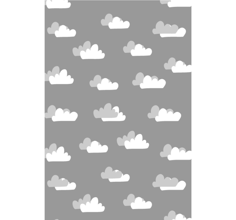 Gray pattern cloud window blind - TenStickers