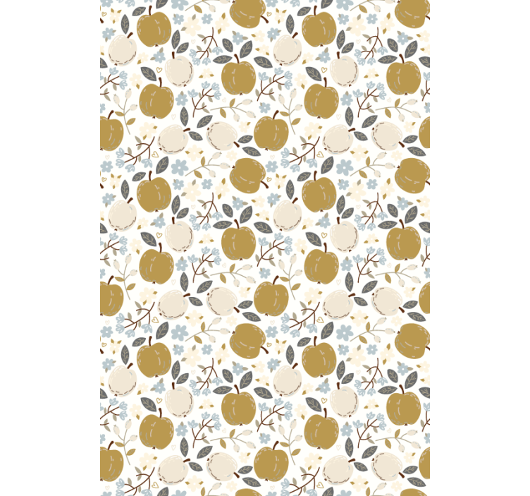 Apple Floral Print blind fruit and vegetables - TenStickers