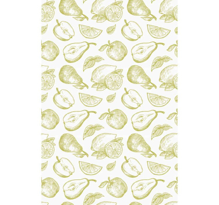 Green pattern Fruit and vegetable blind - TenStickers