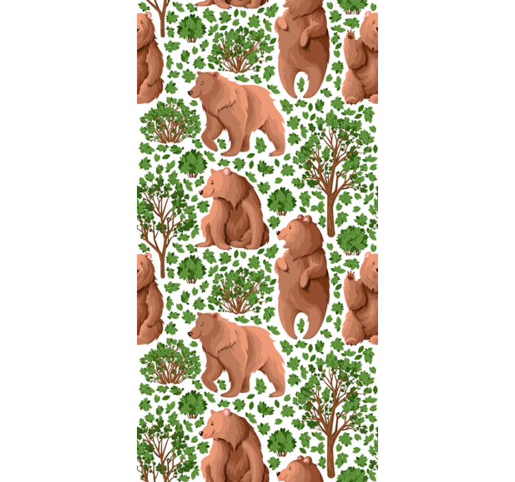 With fauna Tree animal blind - TenStickers
