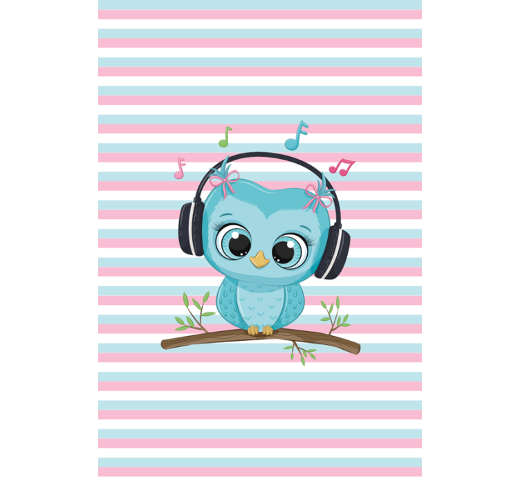 Musical Owl Illustration animals blind - TenStickers