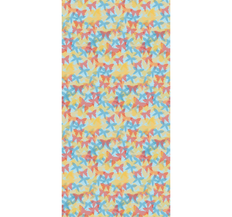 Multicolour flying Butterfly blind - TenStickers