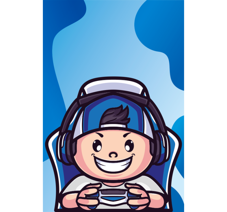 Cheerful Character  blind geek - TenStickers